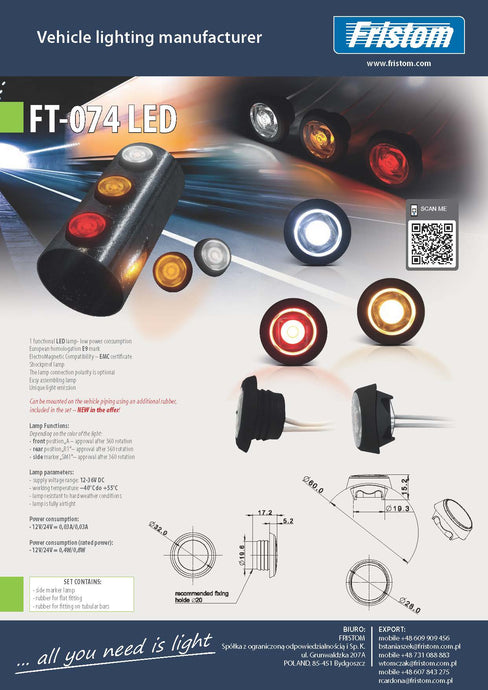 FT-074 LED MARKER LIGHT - AUTOMOTIVE LIGHTING SOLUTIONS LTD